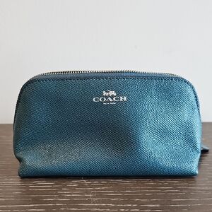 Coach Teal Leather Pouch